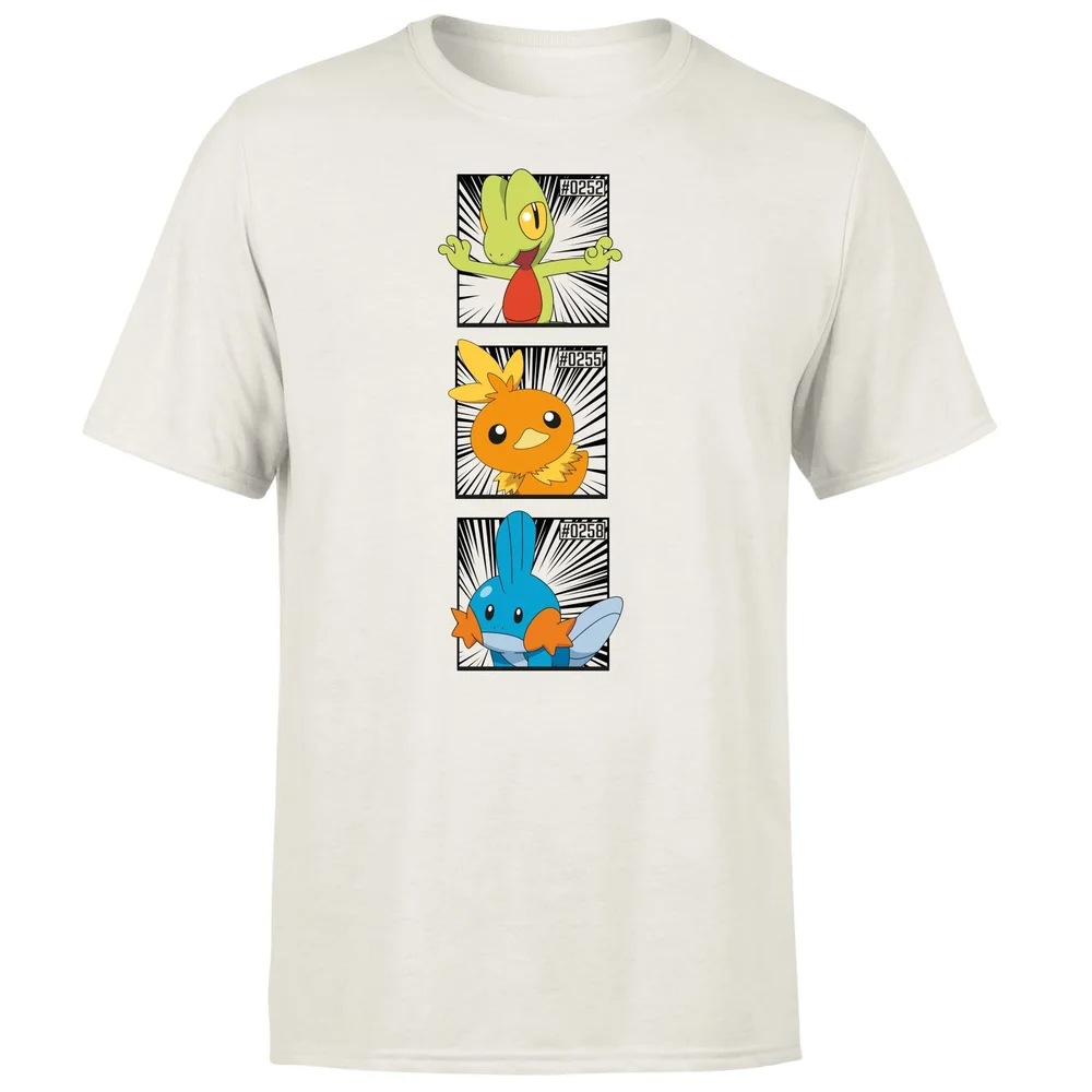 Pokemon Generation 3 Starters Men's T-Shirt - Cream - L Image 1