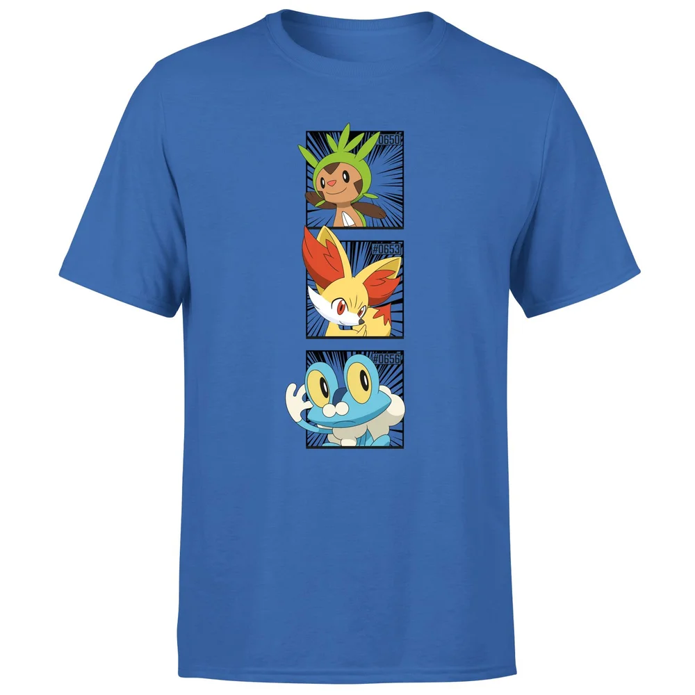 Pokemon Generation 6 Starters Men's T-Shirt - Blue - S Image 1