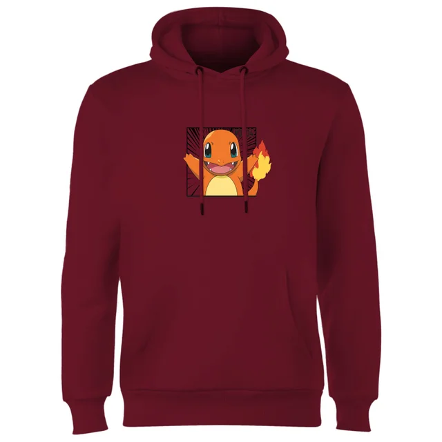 Pokémon Pokédex Charmander #0004 Hoodie - Burgundy