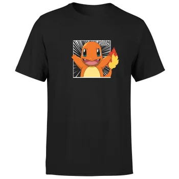 Pokémon Pokédex Charmander #0004 Men's T-Shirt - Burgundy Acid Wash
