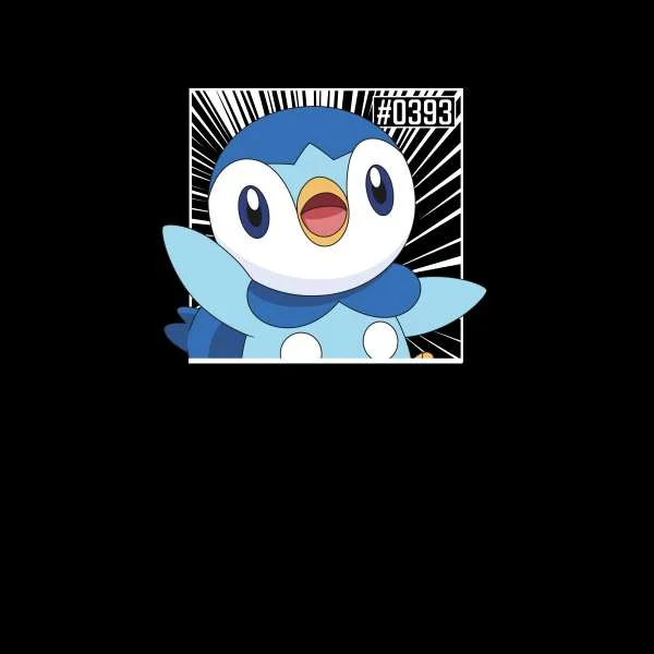 Pokemon Piplup Men's T-Shirt - Black