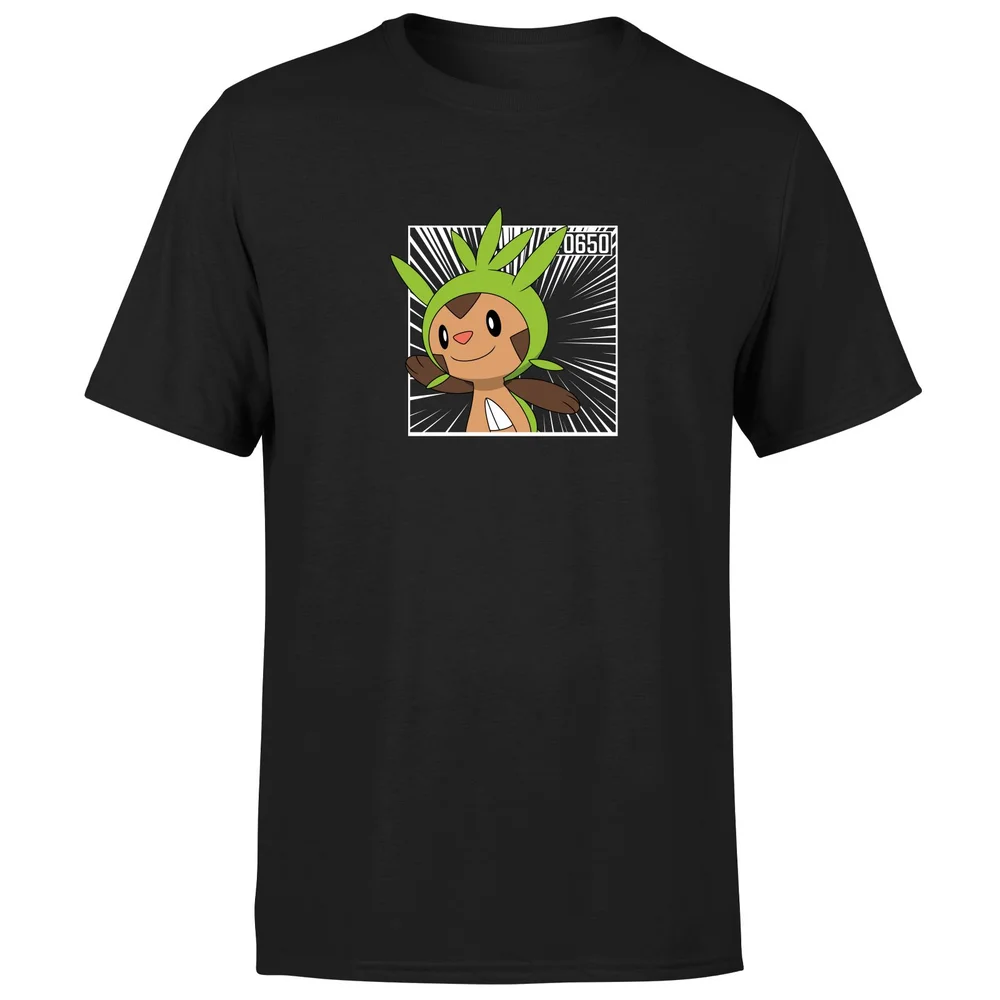 Pokemon Chespin Men's T-Shirt - Black - S Image 1