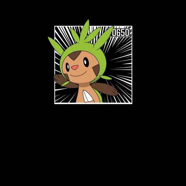 Pokemon Chespin Men's T-Shirt - Black