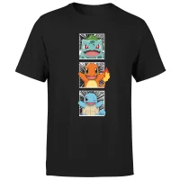 Pokemon Generation 1 Intro Men's T-Shirt - Black - undefined undefined