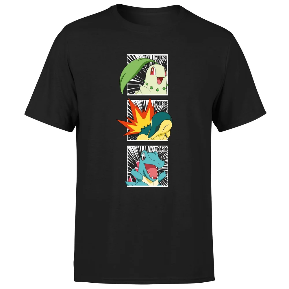 Pokemon Generation 2 Intro Men's T-Shirt - Black - S Image 1