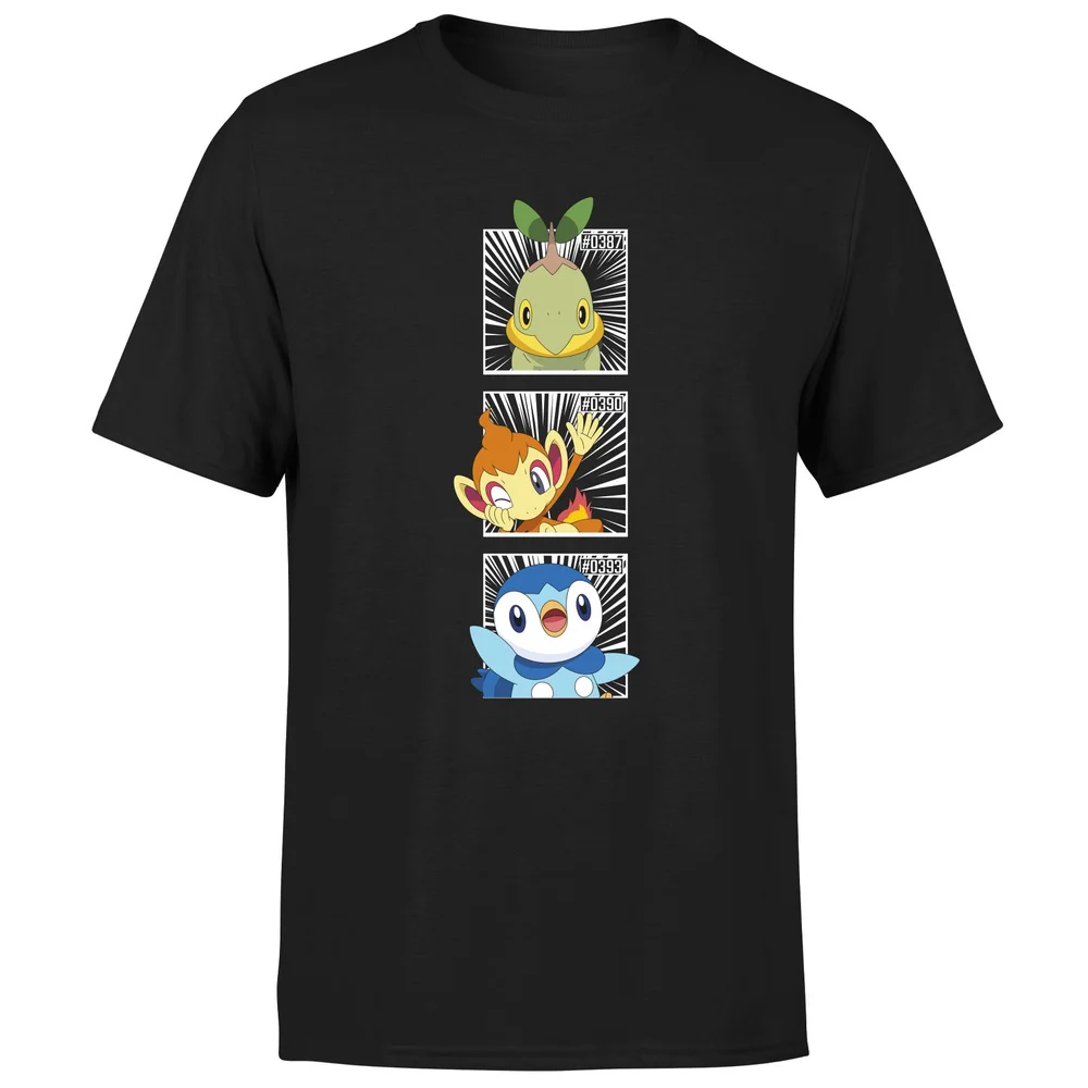 Pokemon Generation 4 Intro Men's T-Shirt - Black - S Image 1