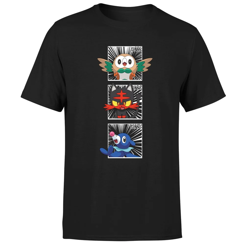Pokemon Generation 7 Intro Men's T-Shirt - Black - S Image 1