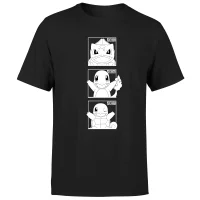 Pokemon Generation 1 Monochrome Starters Men's T-Shirt - Black - undefined undefined