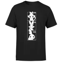 Pokemon Generation 8 Monochrome Starters Men's T-Shirt - Black