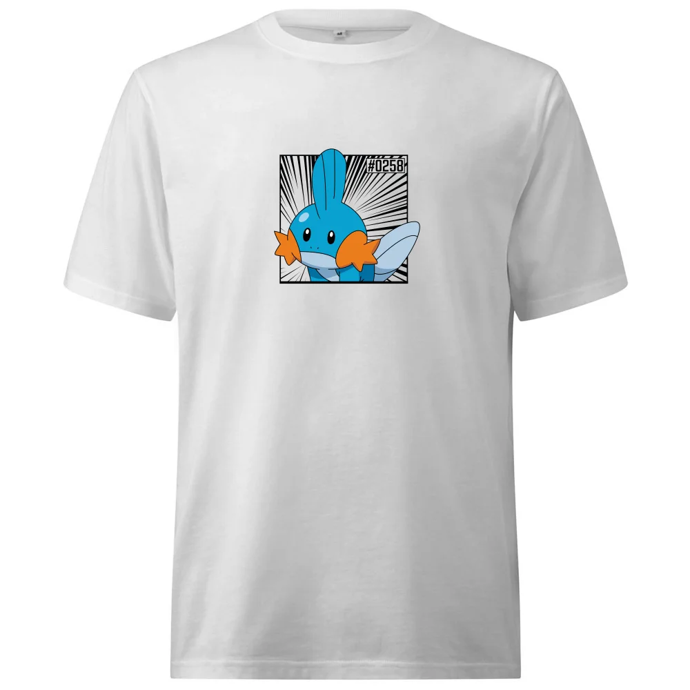 Pokemon Mudkip Oversized Heavyweight T-Shirt - White - XS Image 1