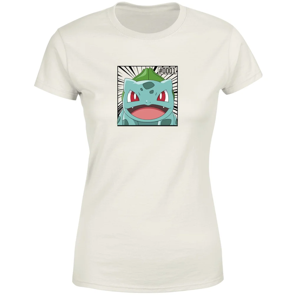 Pokémon Pokédex Bulbasaur #0001 Women's T-Shirt - Cream - XL Image 1