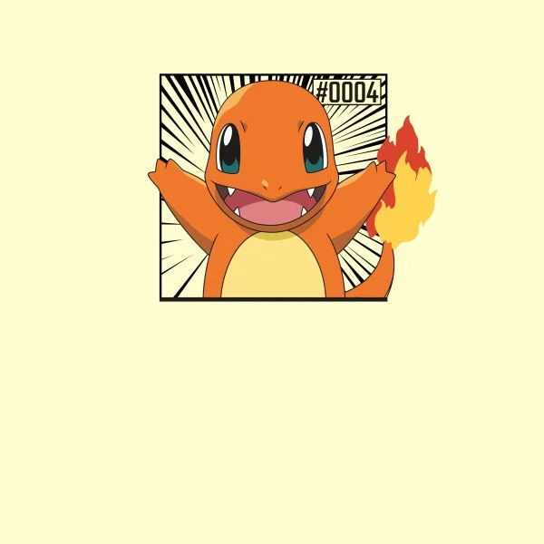 Pokémon Pokédex Charmander #0004 Women's T-Shirt - Cream
