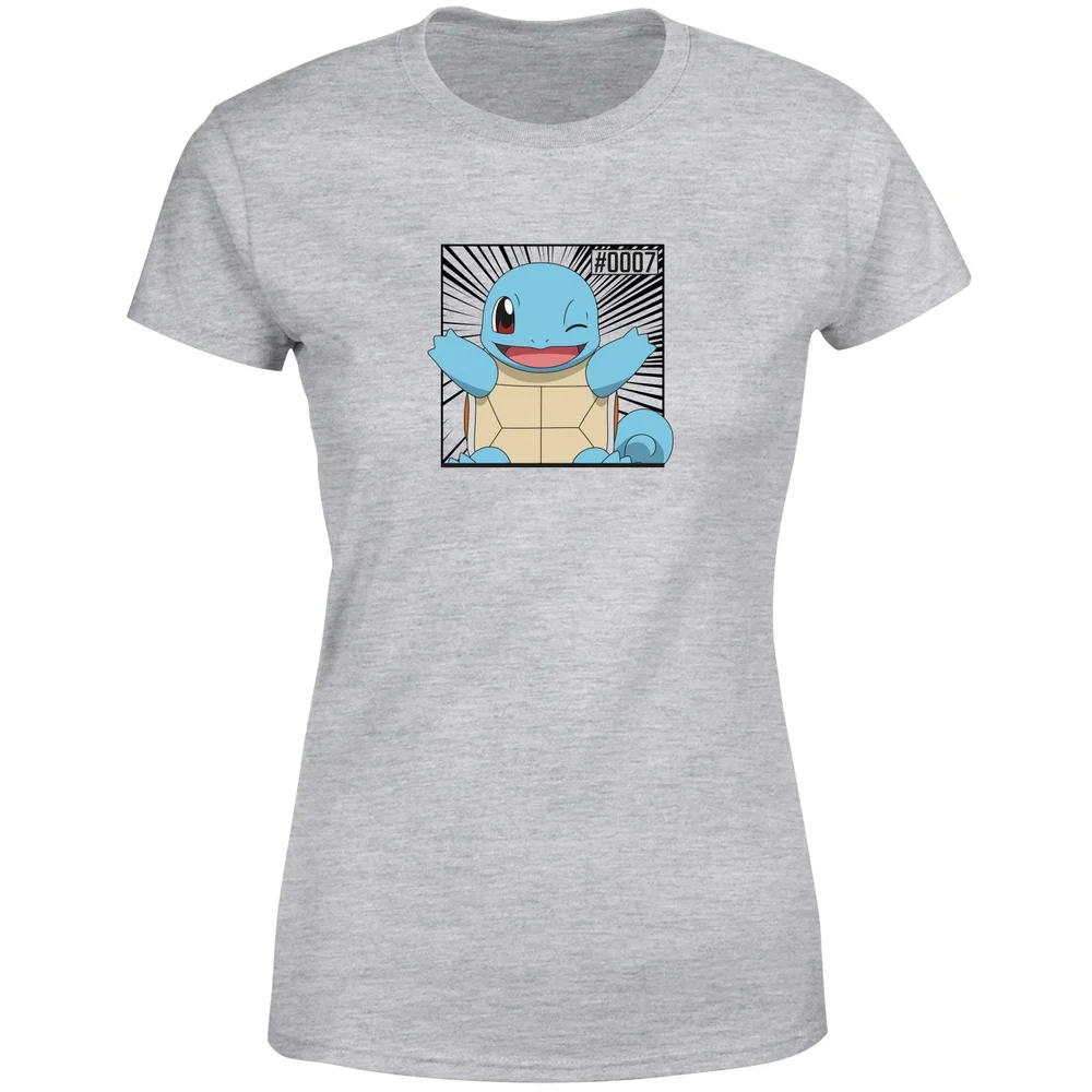 Pokémon Pokédex Squirtle #0007 Women's T-Shirt - Grey - XS Image 1