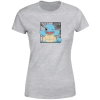 Pokémon Pokédex Squirtle #0007 Women's T-Shirt - Grey - undefined undefined
