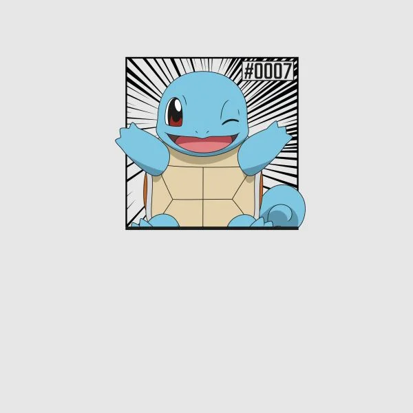 Pokémon Pokédex Squirtle #0007 Women's T-Shirt - Grey