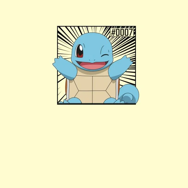Pokémon Pokédex Squirtle #0007 Women's T-Shirt - Cream