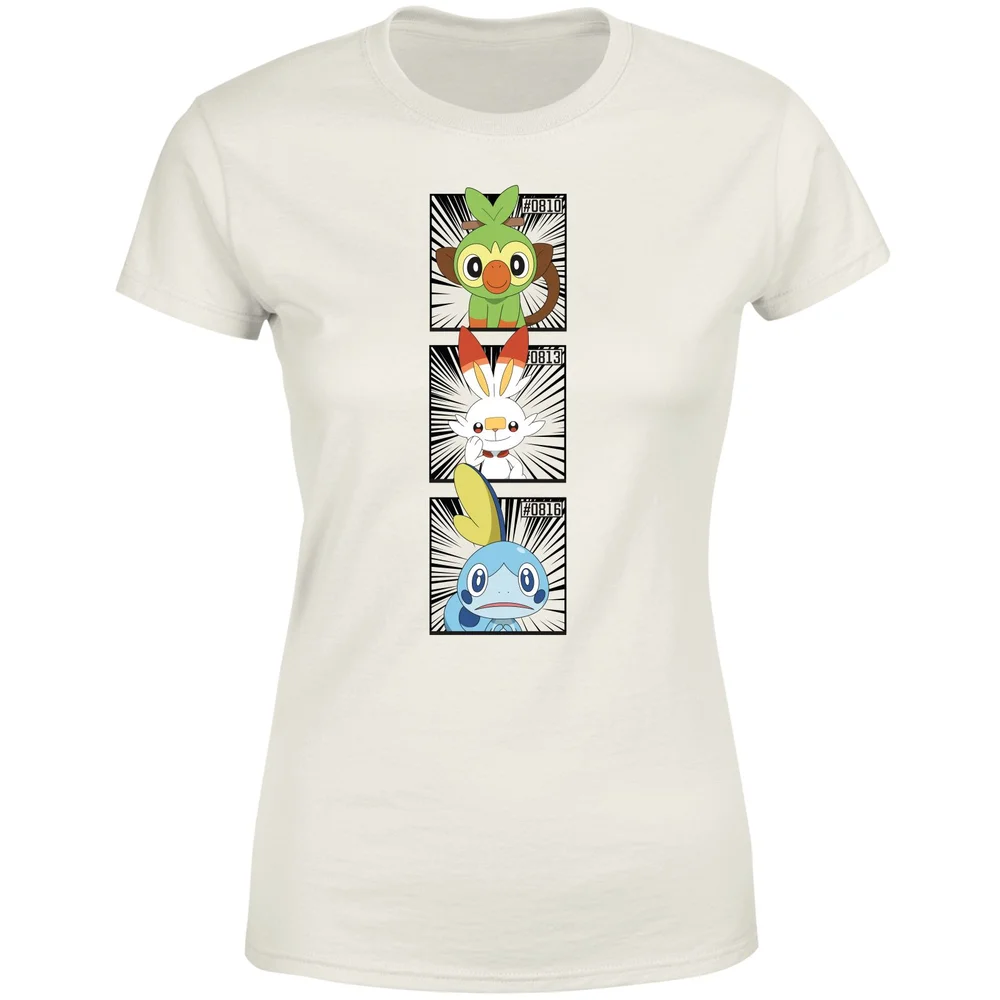 Pokemon Generation 8 Starters Women's T-Shirt - Cream - M Image 1