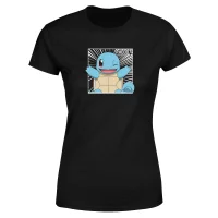 Pokémon Pokédex Squirtle #0007 Women's T-Shirt - Black - undefined undefined