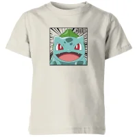 Pokémon Pokédex Bulbasaur #0001 Kids' T-Shirt - Cream - undefined undefined