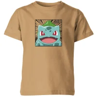 Pokémon Pokédex Bulbasaur #0001 Kids' T-Shirt - Tan