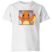 Pokémon Pokédex Charmander #0004 Kids' T-Shirt - White - undefined undefined