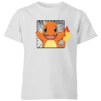 Pokémon Pokédex Charmander #0004 Kids' T-Shirt - Grey - undefined undefined