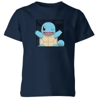 Pokémon Pokédex Squirtle #0007 Kids' T-Shirt - Navy