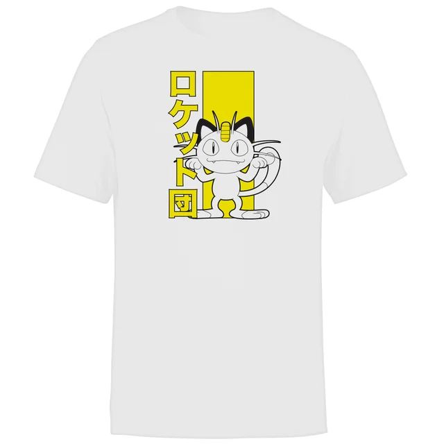 Akedo X Pokémon Team Rocket Meowth Men's T-Shirt - White