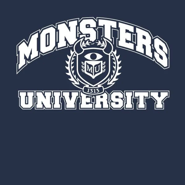 Monsters Inc. Monsters University Student Women's T-Shirt - Navy