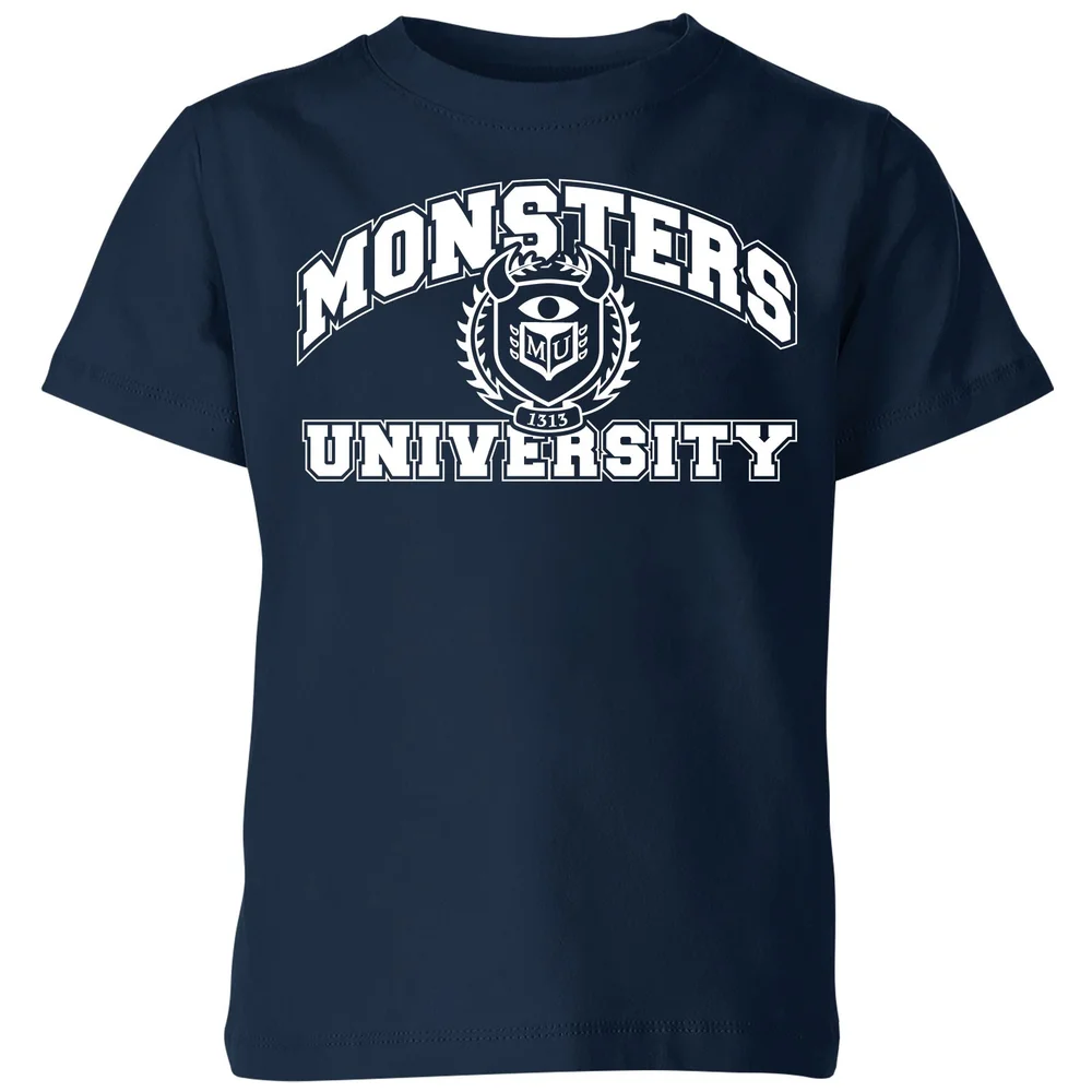 Monsters Inc. Monsters University Student Kids' T-Shirt - Navy - 3-4 Years Image 1