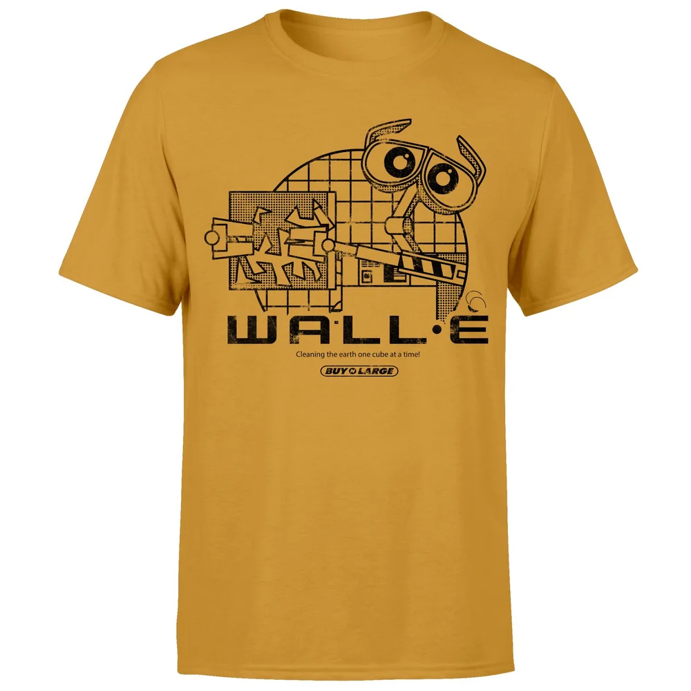 Wall-E Clean Up Crew Men's T-Shirt - Mustard - L Image 1