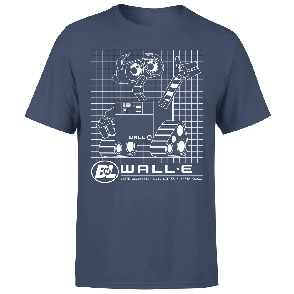Wall-E Schematic Men's T-Shirt - Navy - S Image 1