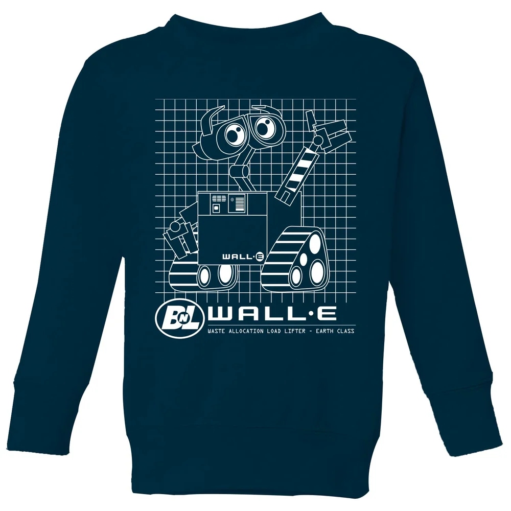 Wall-E Schematic Kids' Sweatshirt - Navy - 3-4 Years Image 1