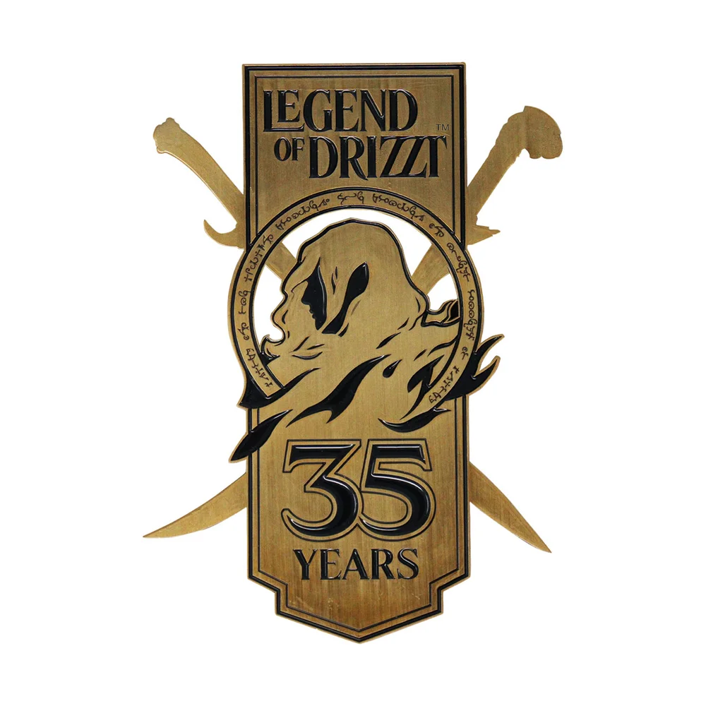 Fanattik Dungeons & Dragons Legend of Drizzt 35th Anniversary Collectible Ingot Image 1