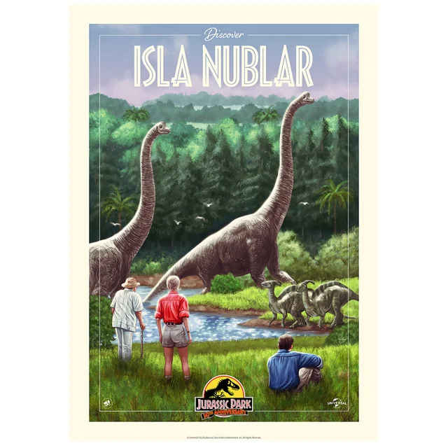 Fanattik Jurassic Park 30th Anniversary Limited Edition Art Print