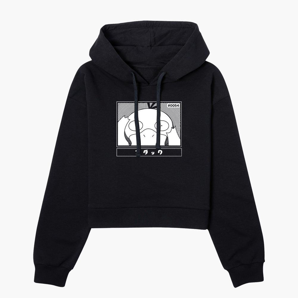 Pokémon Psyduck Women's Cropped Hoodie - Black - XS Image 1