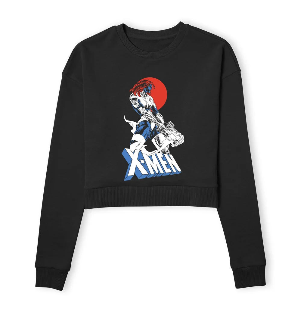 X-Men Mystique Women's Cropped Sweatshirt - Black - XS Image 1