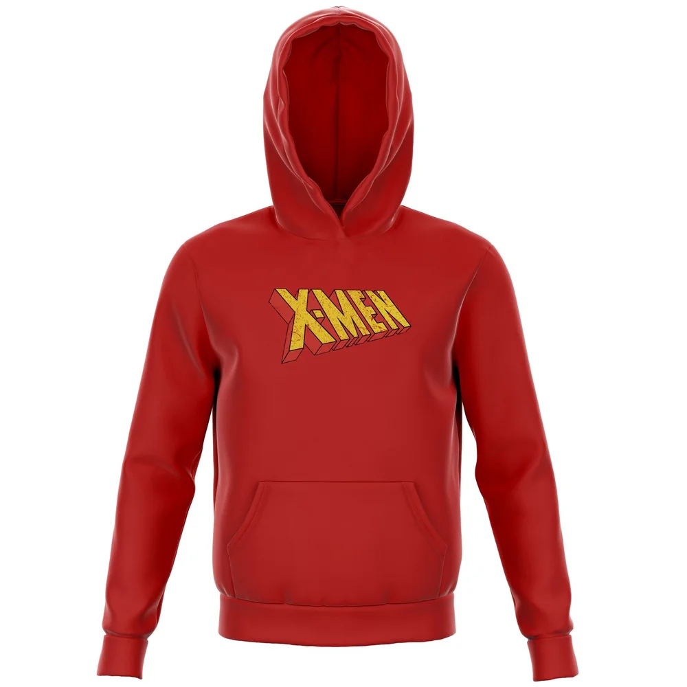 X-Men Retro Logo Kids' Hoodie - Red - 3-4 Years Image 1