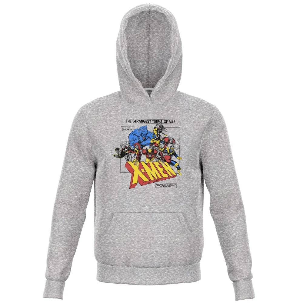 X-Men Retro Team Up Kids' Hoodie - Grey - 3-4 Years Image 1