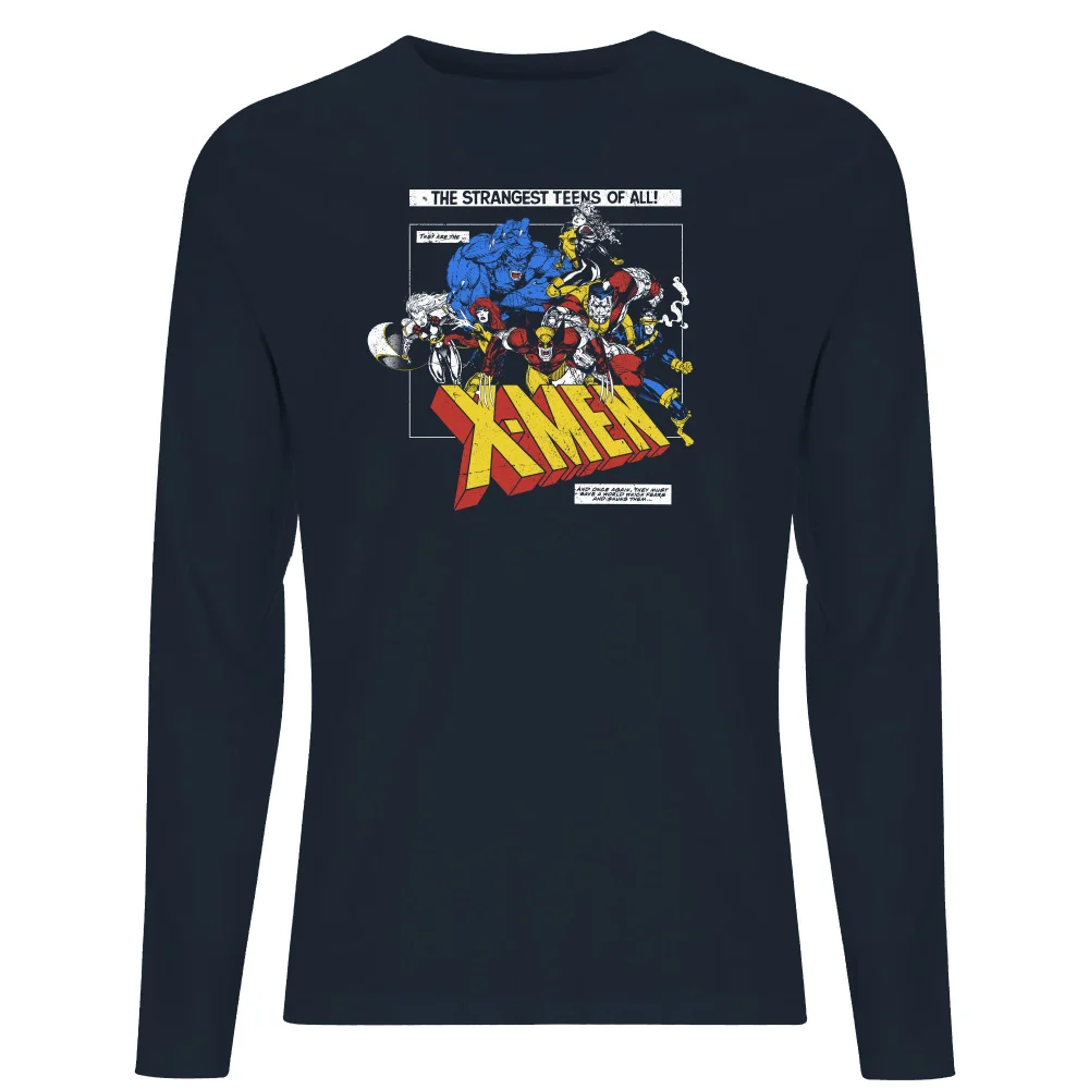 X-Men Retro Team Up Long Sleeve T-Shirt - Navy - S Image 1