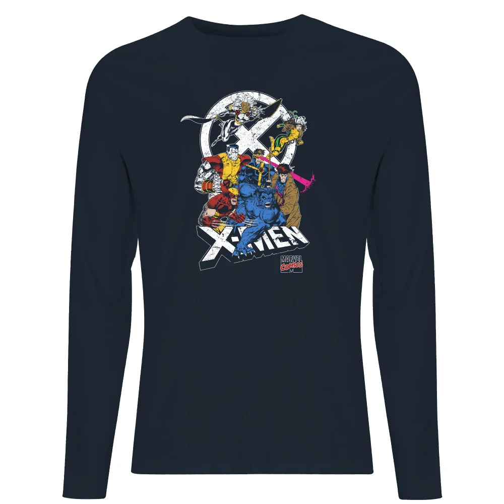 X-Men Super Team Long Sleeve T-Shirt - Navy - S Image 1