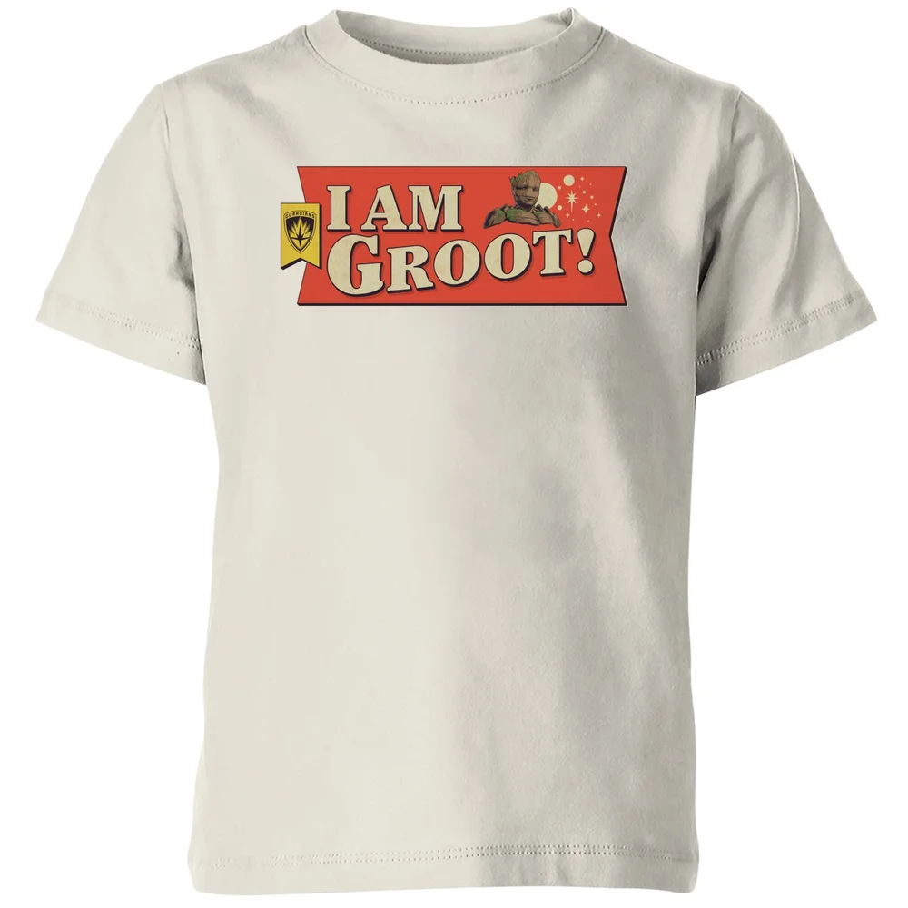 Guardians of the Galaxy I Am Groot! Kids' T-Shirt - Cream - 3-4 Years Image 1