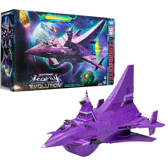 Transformers Legacy Evolution Titan Decepticon Nemesis Figure, 23.5” Adult Collectible