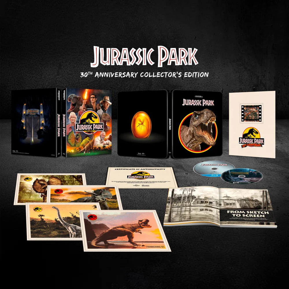 Jurassic Park 30th Anniversary 4K Ultra HD Collector's Edition Steelbook (includes Blu-ray) Image 1