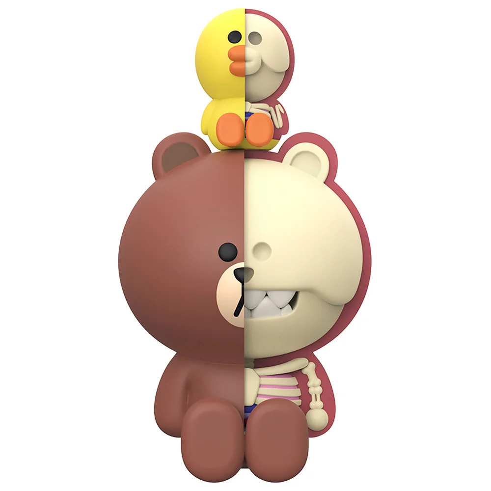 Mighty Jaxx XXRAY PLUS Brown And Sally 7.5" Collectible Figure Image 1