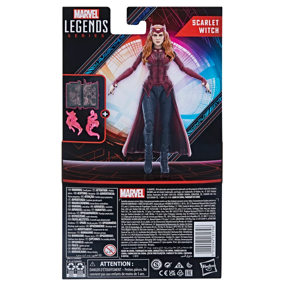 Hasbro Marvel Legends Scarlet Witch 6 in Retro Action Figure - F5884 5010993986101 Hasbro Marvel Legends Scarlet Witch 6 in Retro Action Figure - F5884 5010993986101