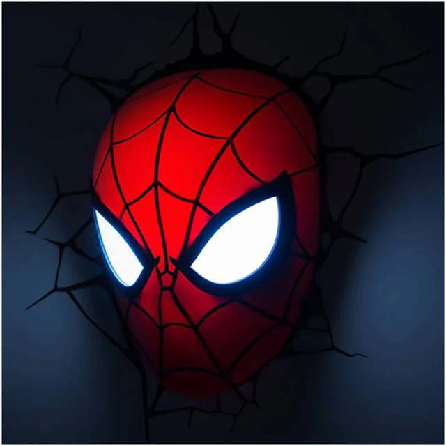 3D Marvel Spider-Man Face Light