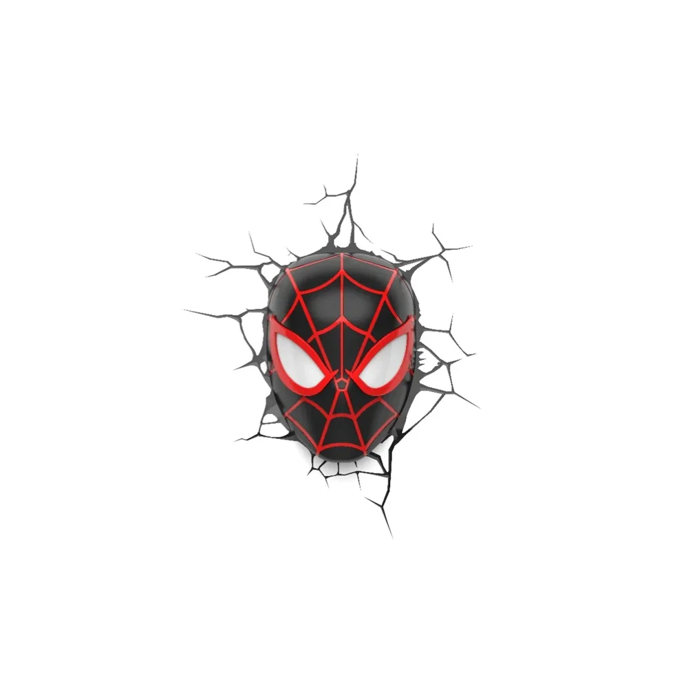 3D Marvel Spider-Man Miles Morales Face Light Image 1