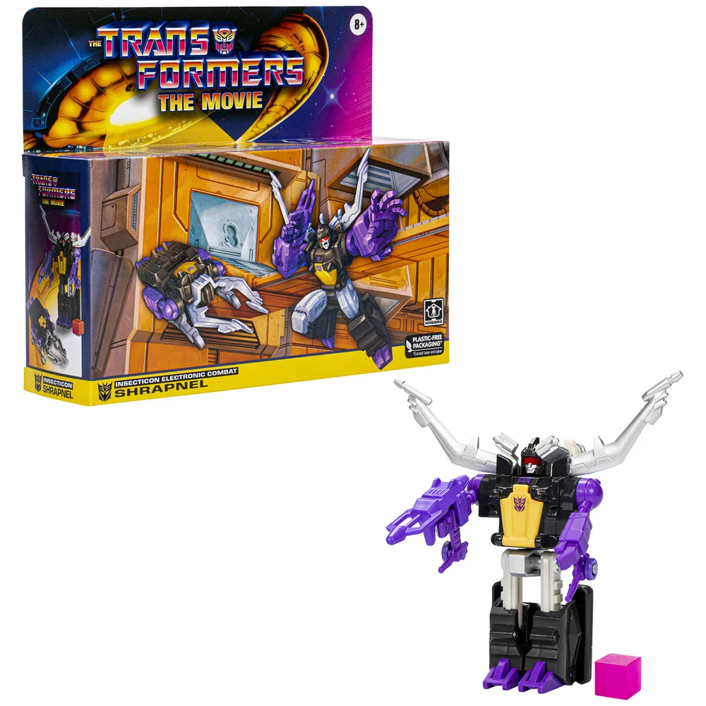 Transformers Toys Retro G1 Shrapnel Converting Action Figure (5.5”) Image 1