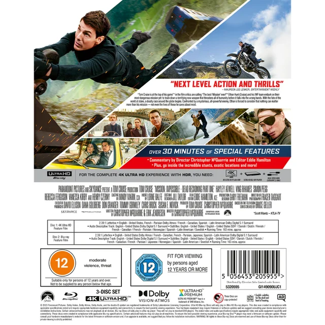 Mission: Impossible Dead Reckoning Part 1 Red Edition 4K Ultra HD Steelbook (includes Blu-ray)